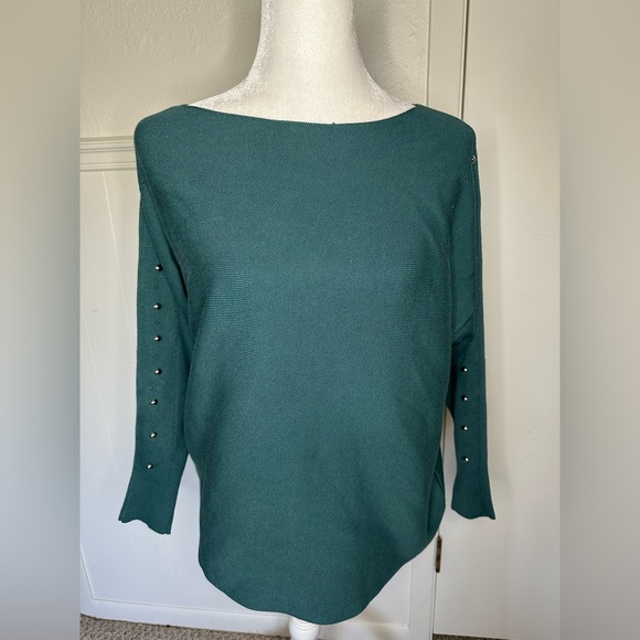 indigo rose Sweaters - Indigo Rose Teal Maternity Sweater